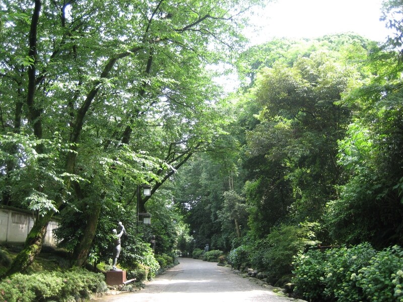 金沢城公園沿いの道・白鳥路