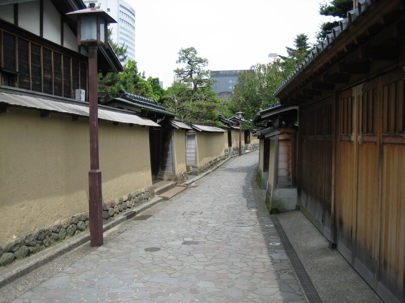 長町武家屋敷跡。二の橋から撮影