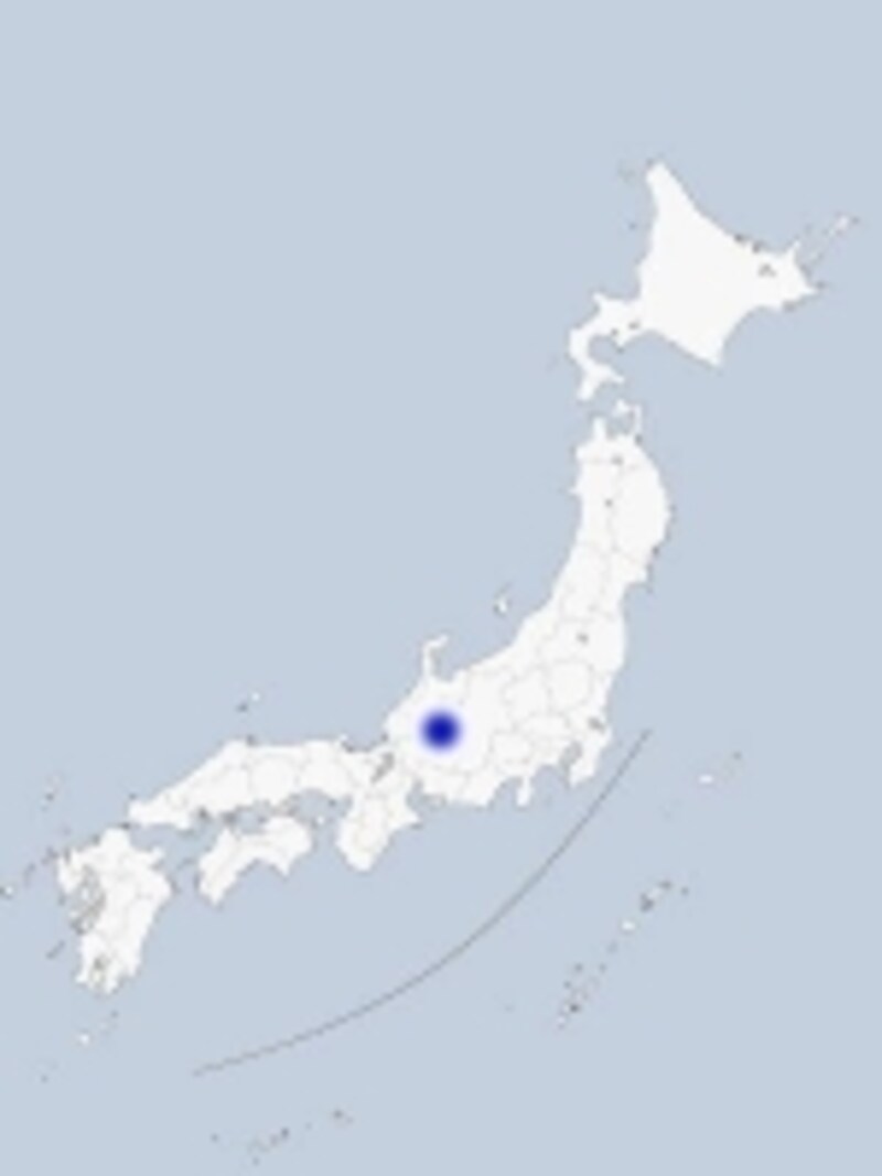荘川桜の地図