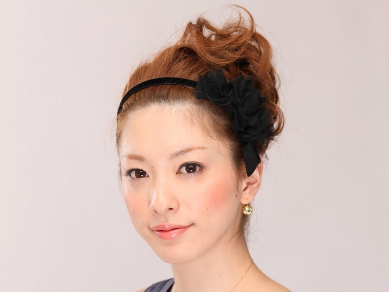 ロングパーティヘアアレンジ