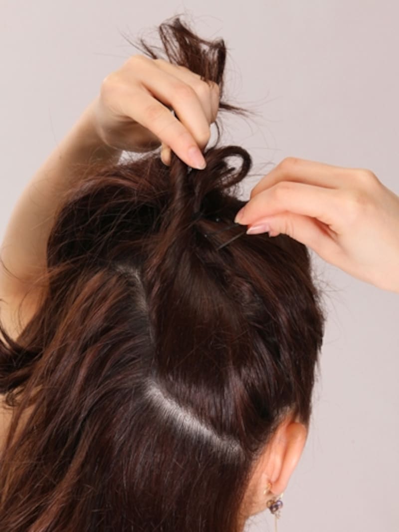 右サイドは▽真ん中は△左サイドは▽の形