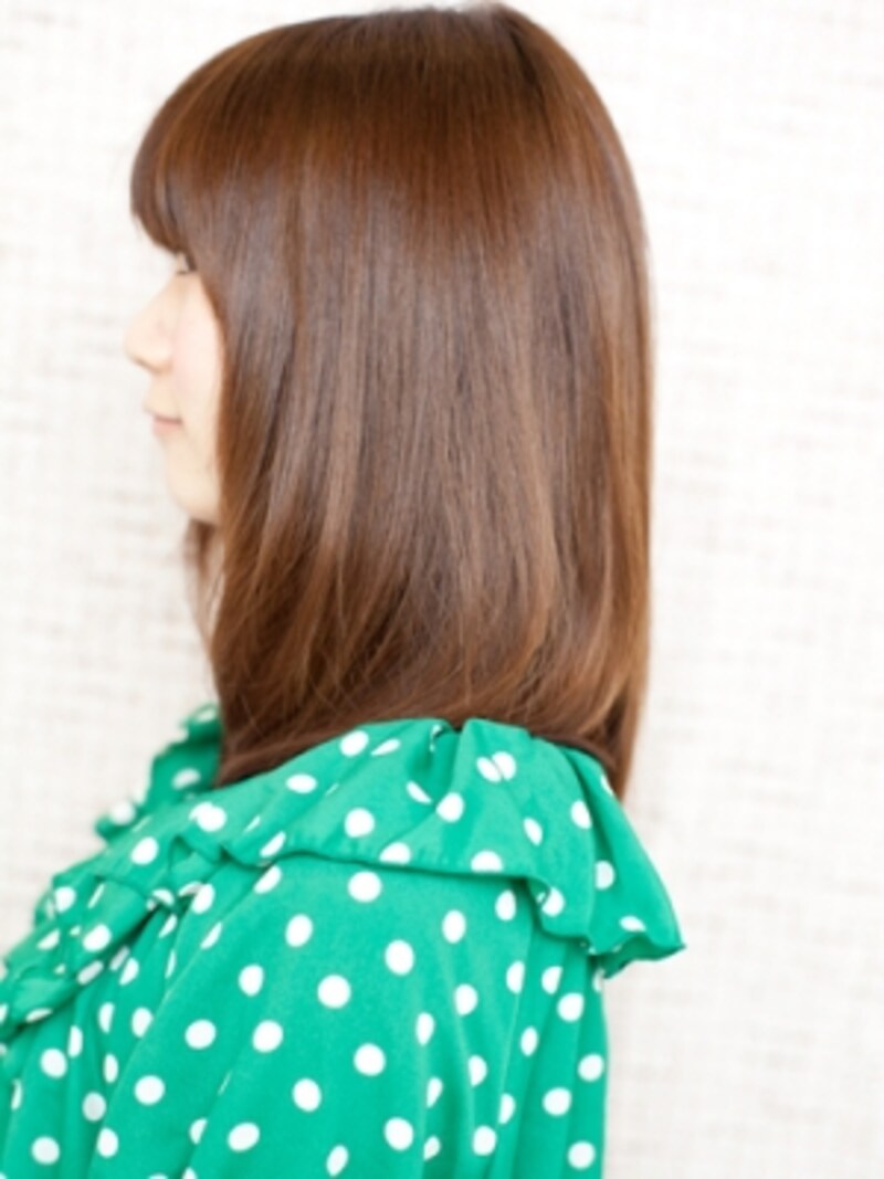 湿気に負けないストレートヘアー ミディアム ヘアスタイル 髪型 All About