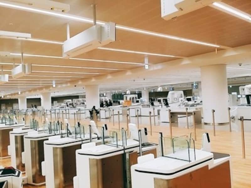 保安検査エリアも広々としており、回転も早い