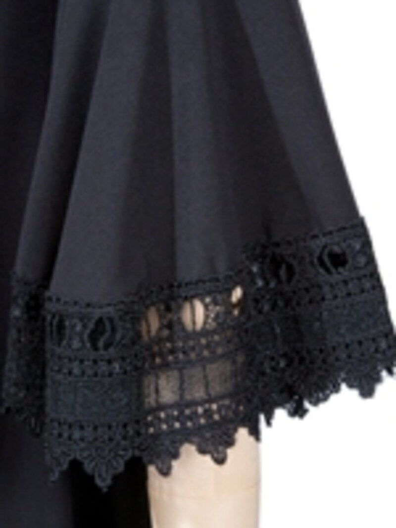 オリアン／レーススリーブドレス（ブラック）