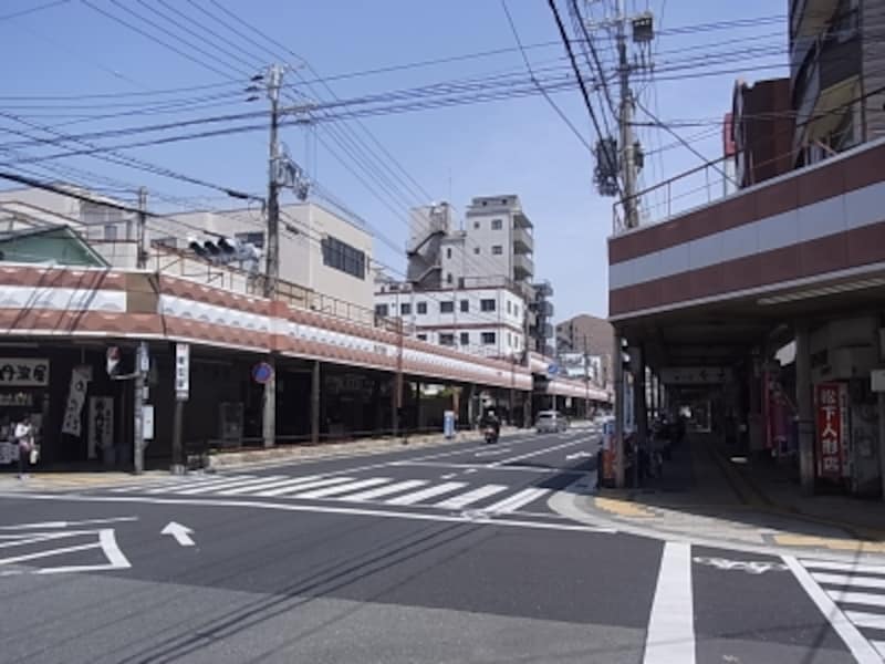 商店街エリアが広い＠明石