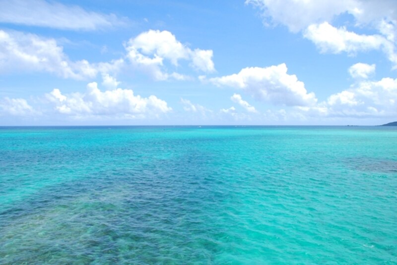 池間大橋から見た池間の海