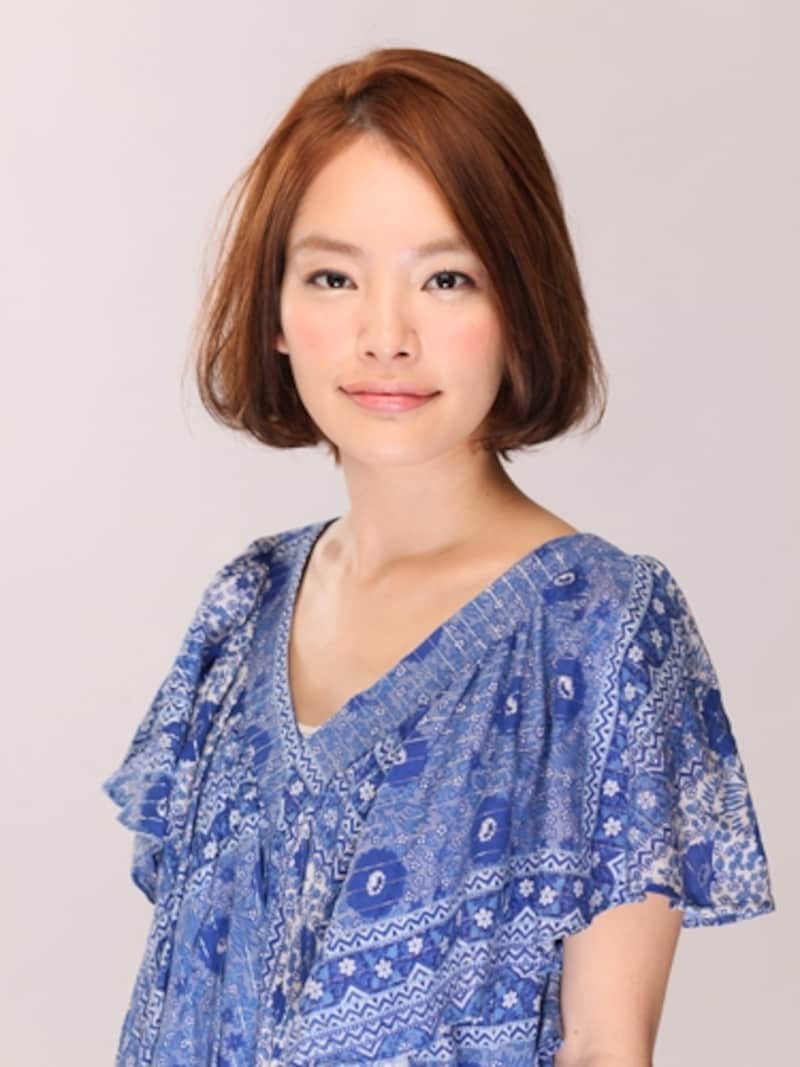 揺らぐ毛先が大人っぽい!シンプルボブ