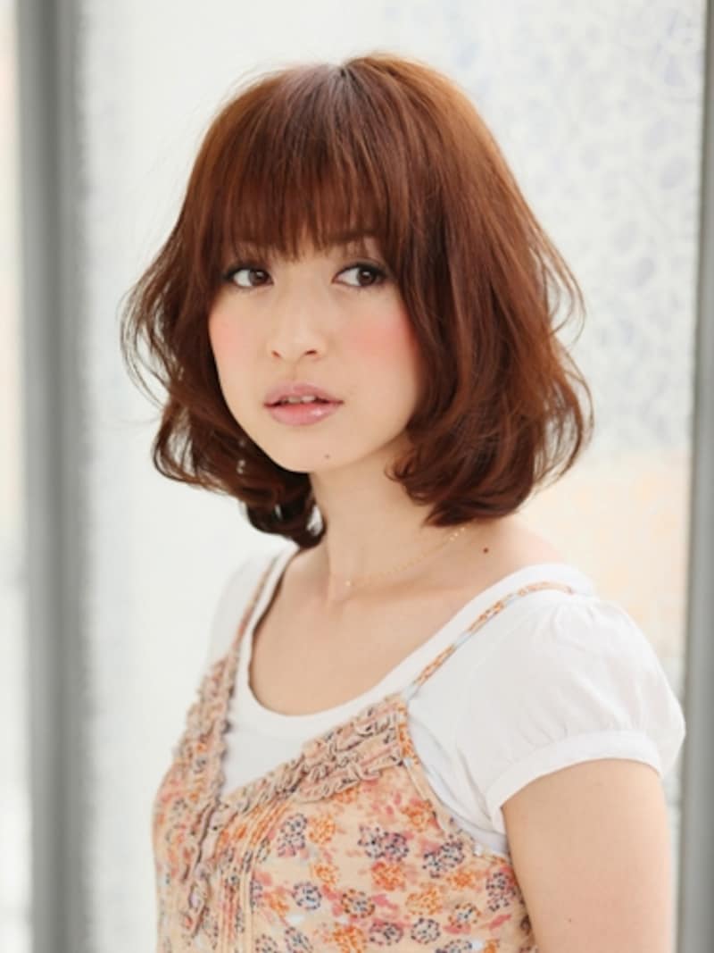 ふんわりナチュラル!ガーリッシュボブ