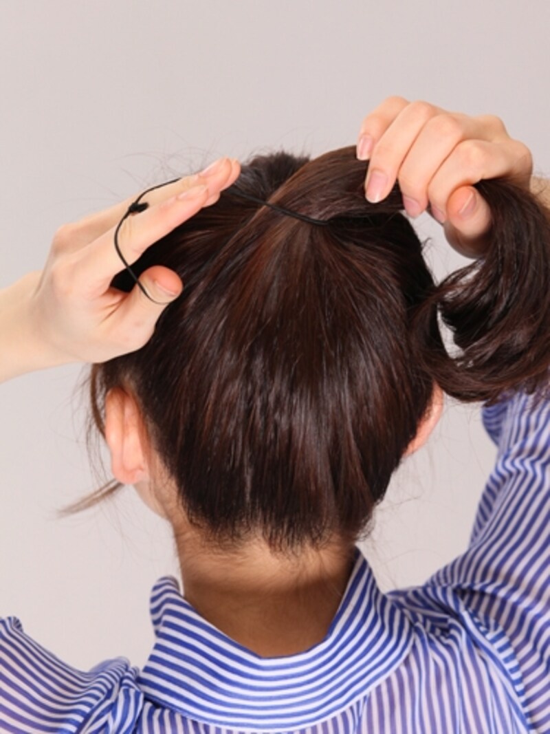 高めの位置をキープして