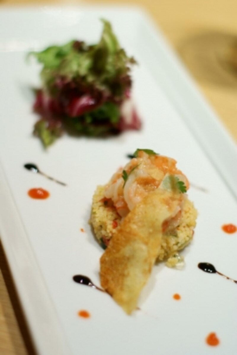 Croustard de Crevette a la legumes