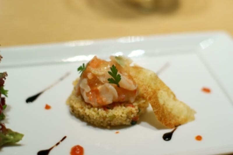 Croustard de Crevette a la legumes