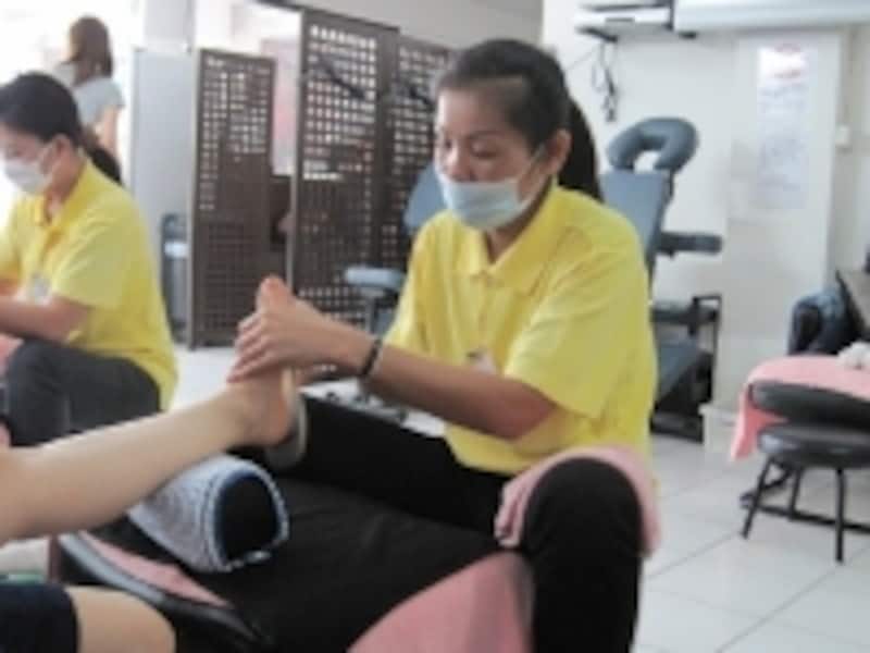 角質取り,タイ古式マッサージ