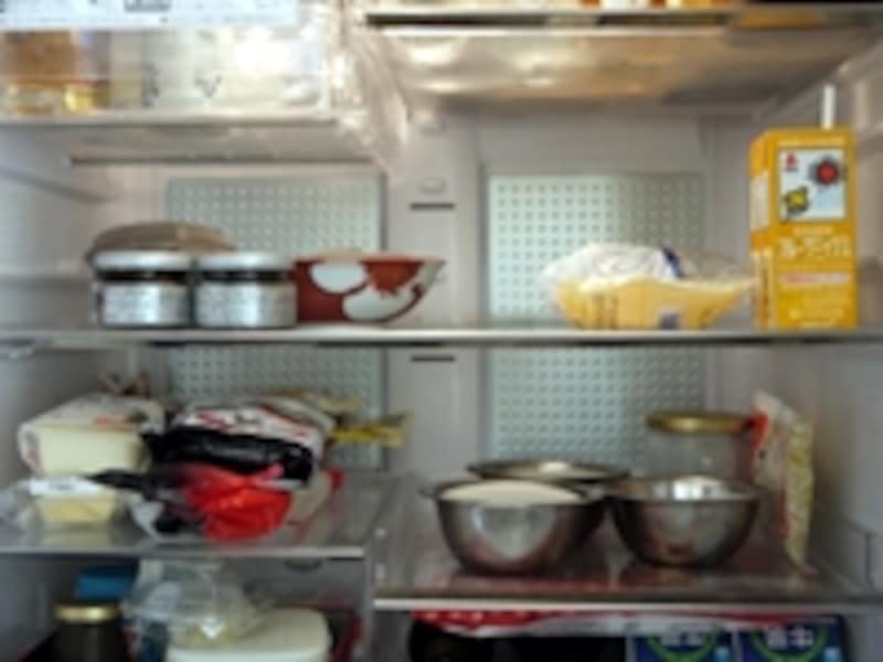 冷蔵室の庫内状況