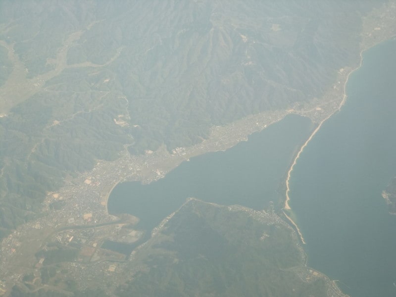 天橋立(2)/飛行機からの眺め