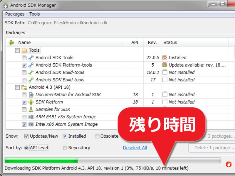 ダウンロードとインストール