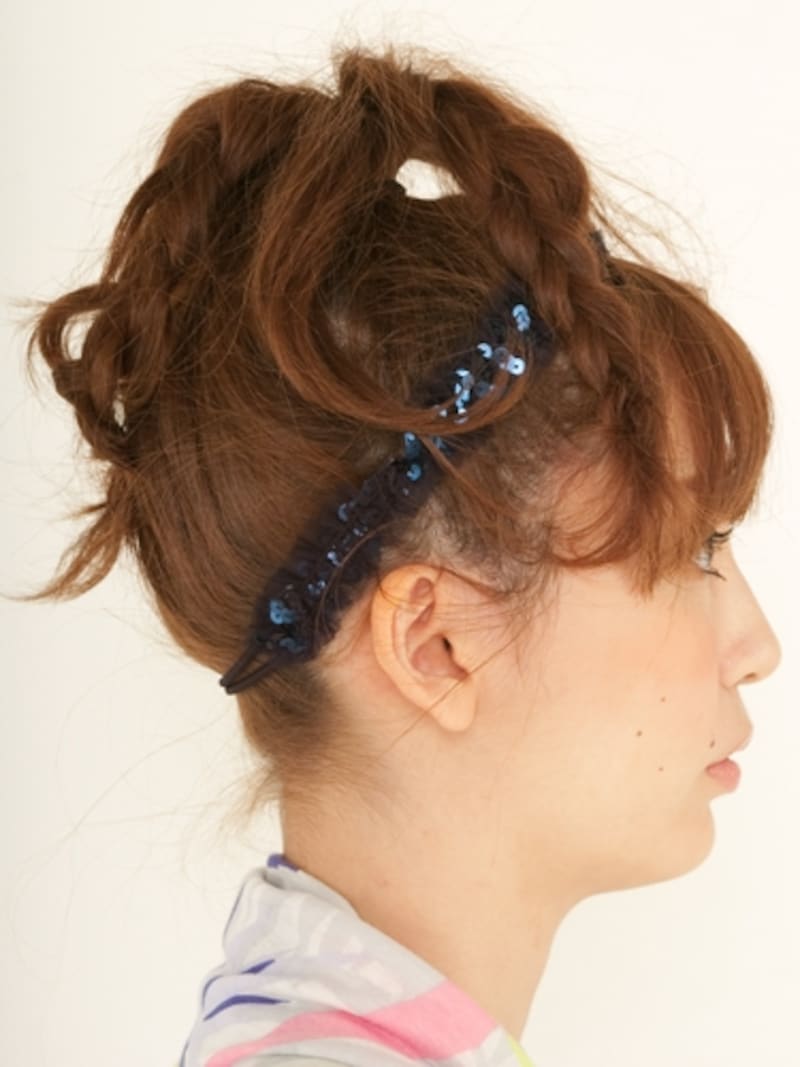 毛束はランダムな太さでよい