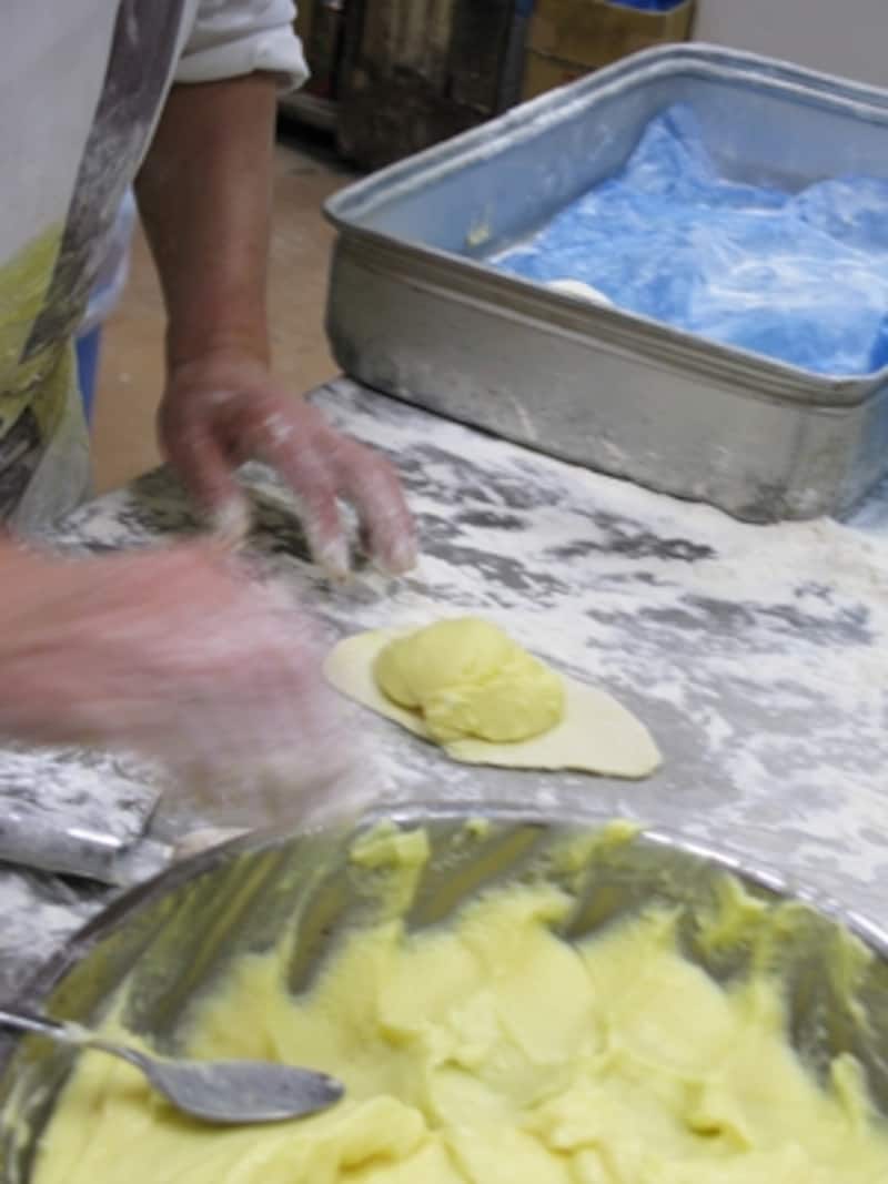 クリームたっぷり