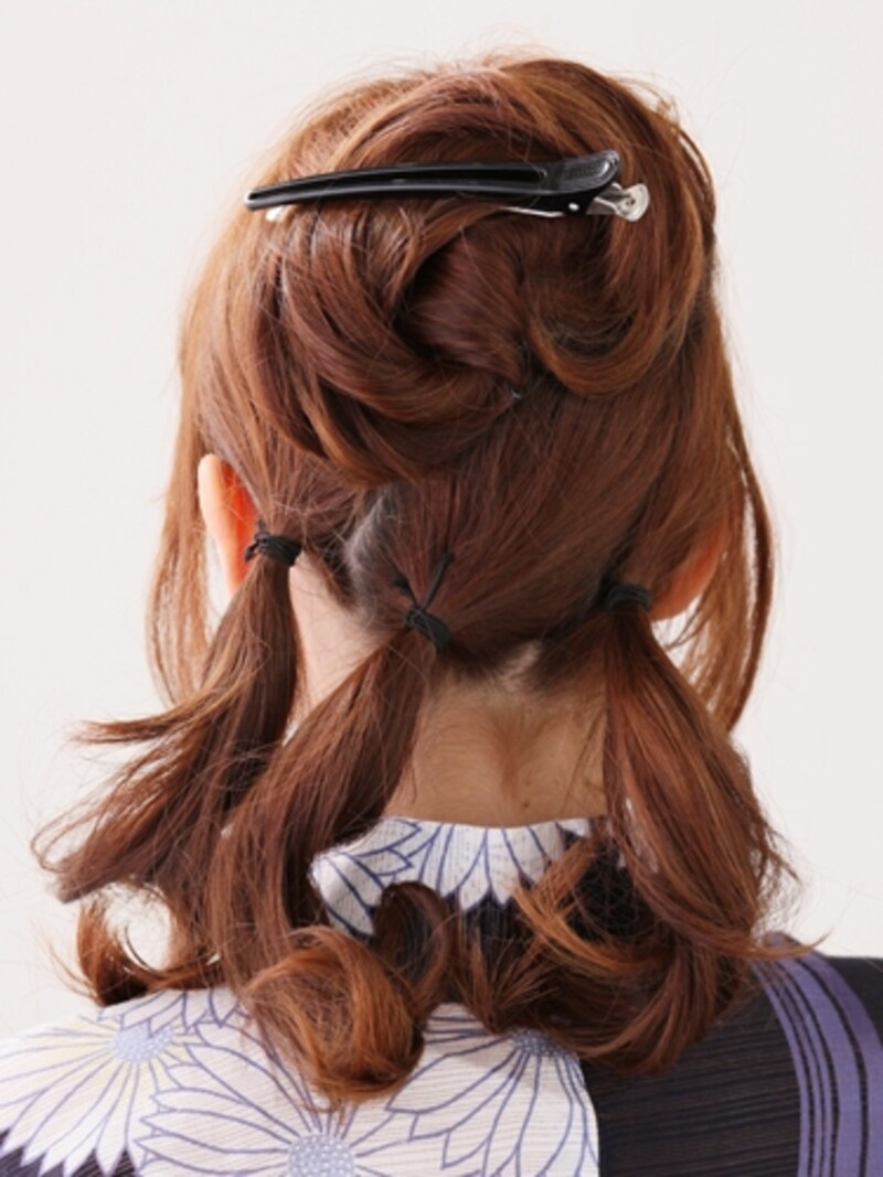 結ぶ高さはランダムな方がナチュラル