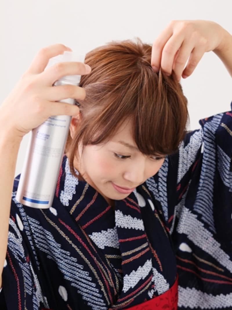 ガチガチに固まらないスプレーを選んで