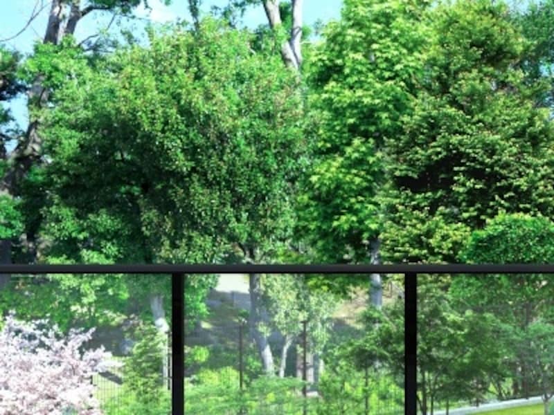 蘇峰公園をのぞむバルコニー完成予想CG