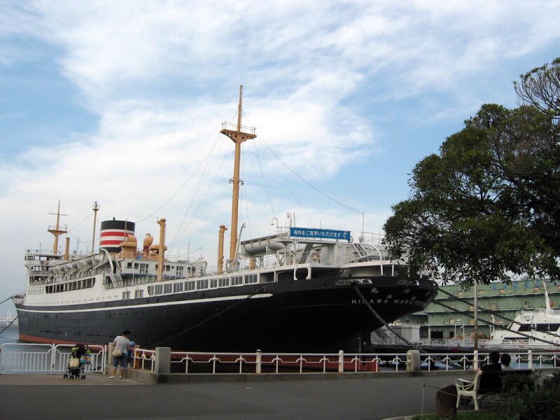 1961年から山下公園に係留されている氷川丸（2011年7月4日撮影）