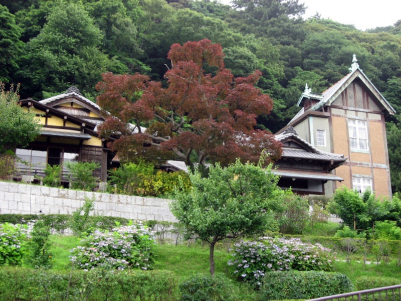 「コクリコ荘」と同じ和洋折衷住宅の旧柳下邸（2011年6月26日撮影）