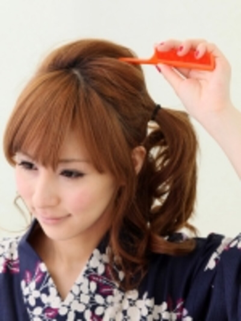 セミロング浴衣 横顔美人なサイドアップ 浴衣ヘアアレンジ All About