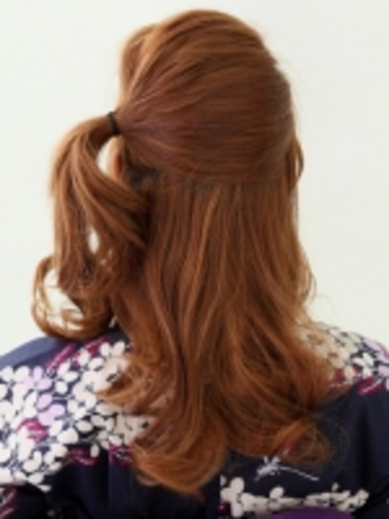 セミロング浴衣 横顔美人なサイドアップ 浴衣ヘアアレンジ All About