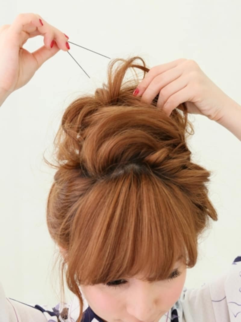 毛束は少しずつ取ると作りやすい