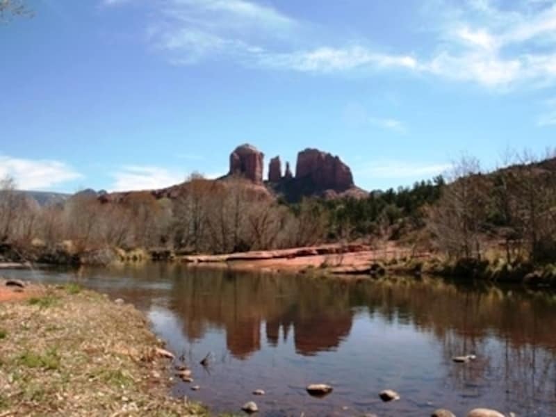 セドナといえばこの風景！レッドロック黒っシングから眺めるカセドラルロック