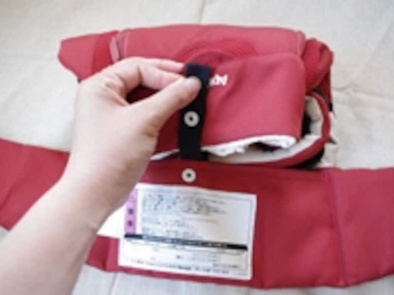 収納はくるくる丸めて留めるだけ