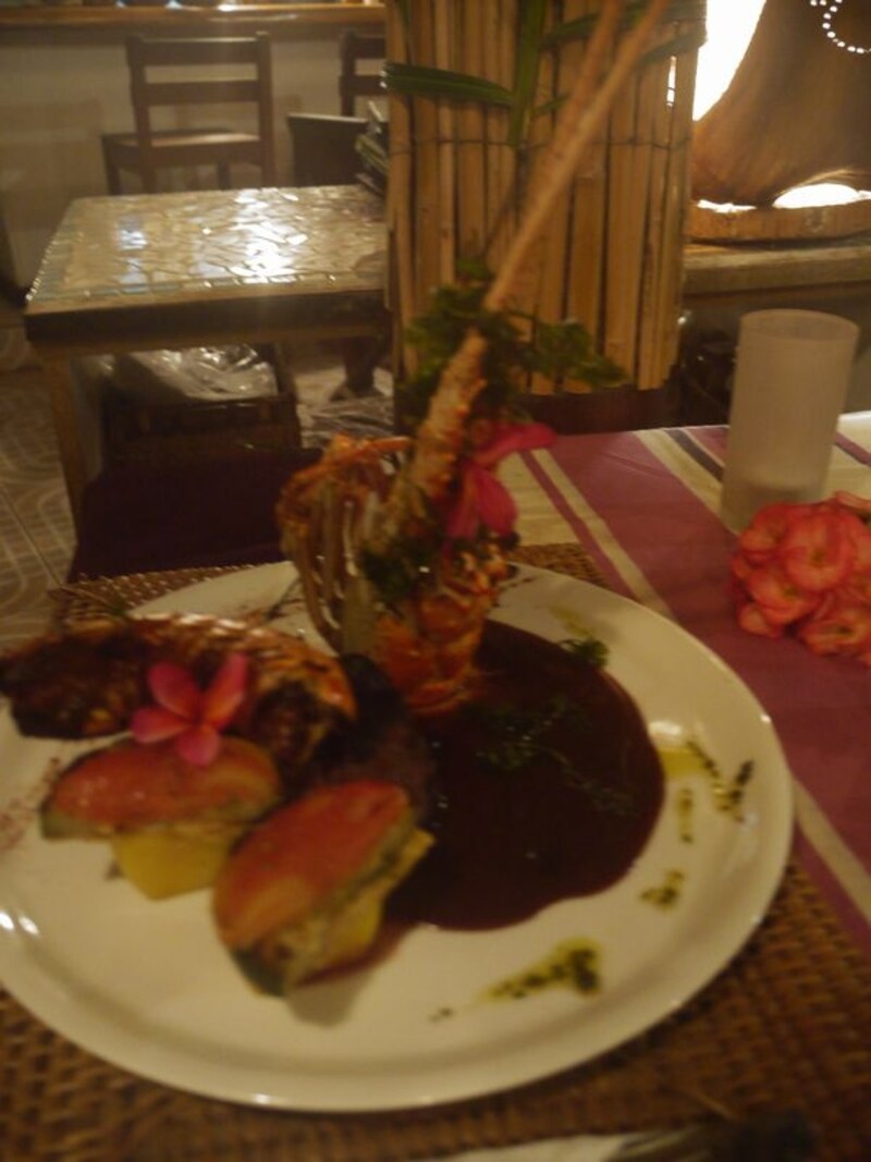 ボラボラ島のレストラン