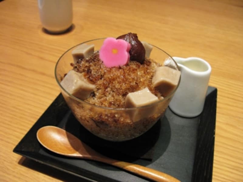 コーヒー氷ぜんざい