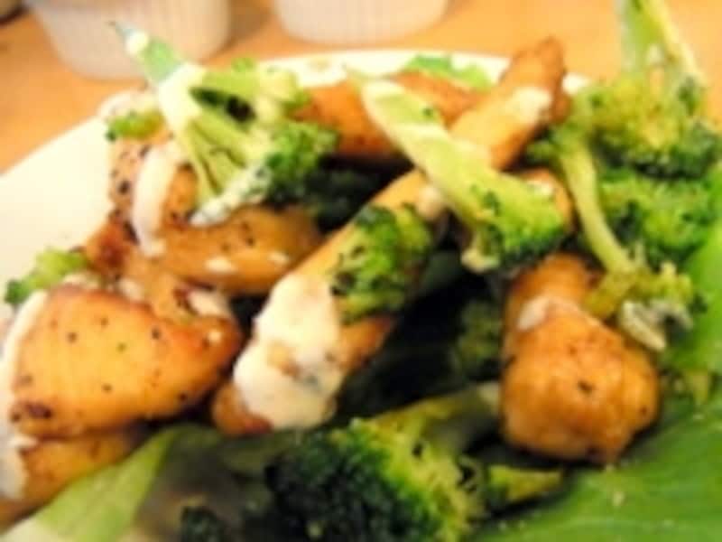 「イスラエル風鶏肉とブロッコリーの炒めもの」