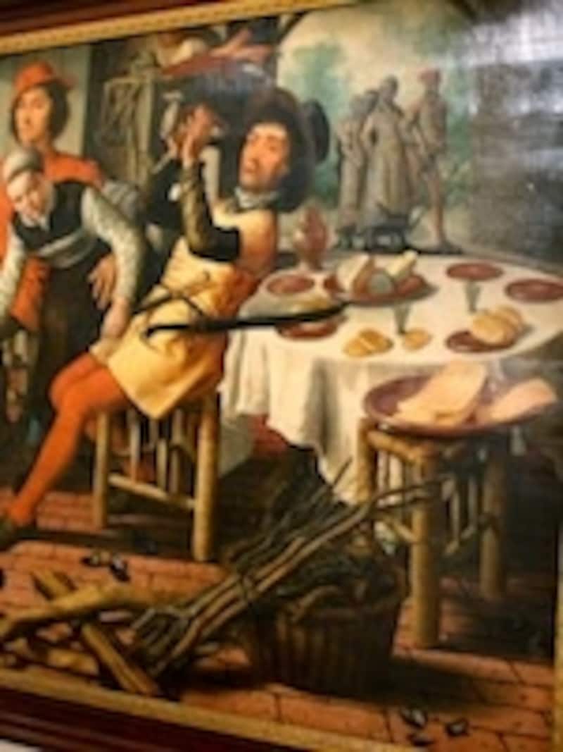 ワッフルが描かれた世界最古の絵だとか