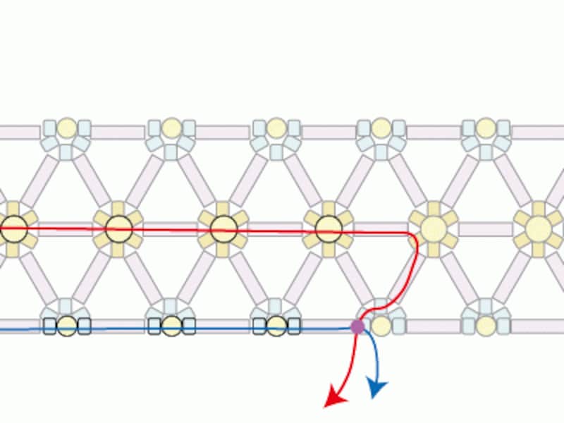 レース編みビーズリング