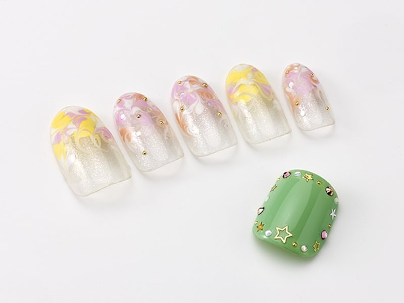 先端マーブルで指先に視線を集中!