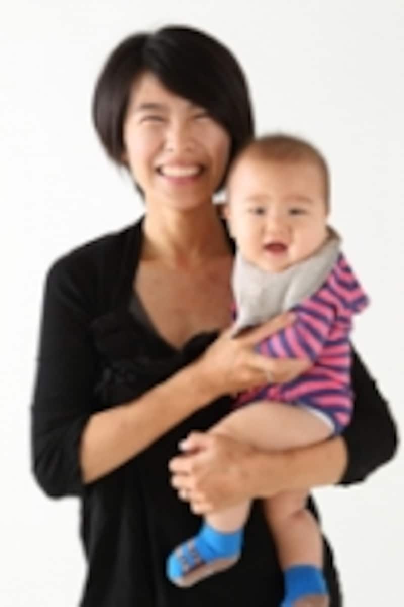 クールなファッションのIさんと、ボーイッシュなSくん親子