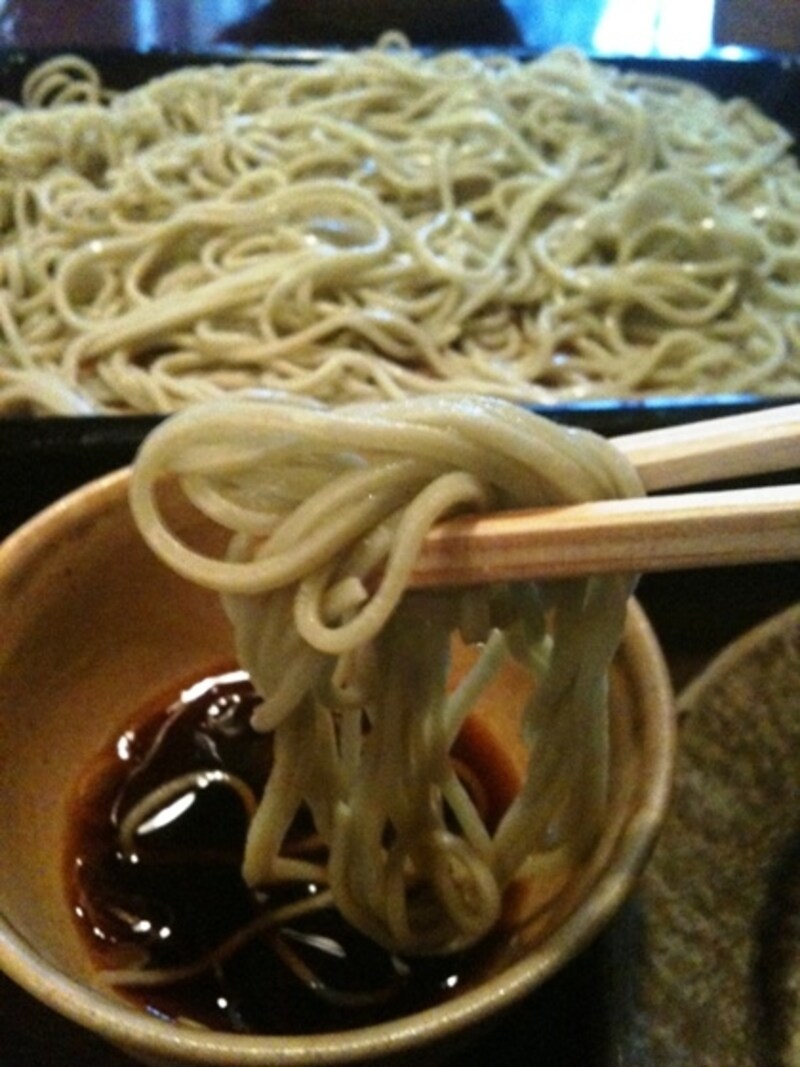 蕎麦粉10に対してつなぎ1の「外一そば」