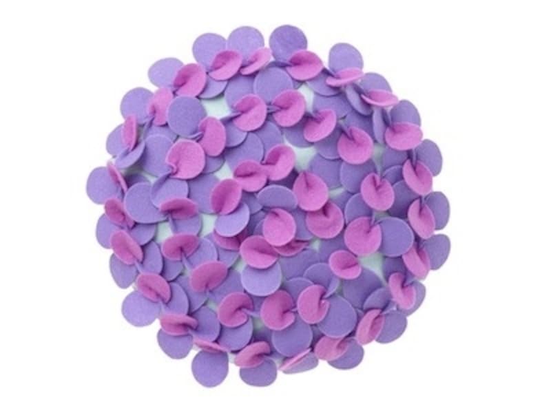 グレースundefinedクッションundefinedアジサイundefinedサイズ：φ330×H120undefinedカラー：パープルundefined参考価格：1400円undefinedFrancfranc