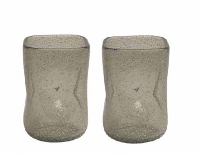 GLASSES 2個セット￥27,825 W7 X D7 X H10.5 CM COLOR : SMOKED GREY MATERIAL : MURANO GLASS
