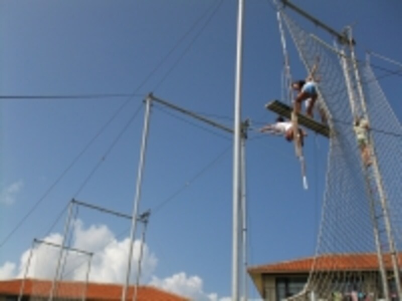 空中ブランコは4歳から出来ます！