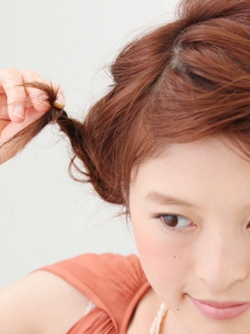ピンが見えないようにアメピンは下から刺す