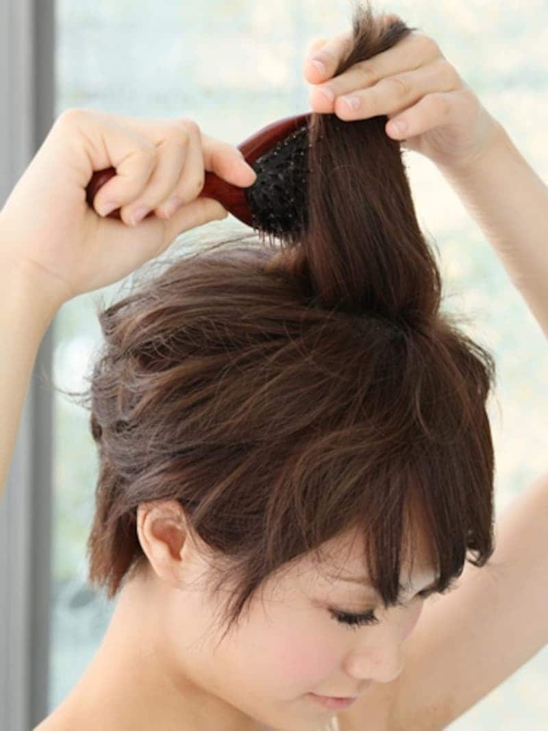 根元までしっかりブラシを入れる