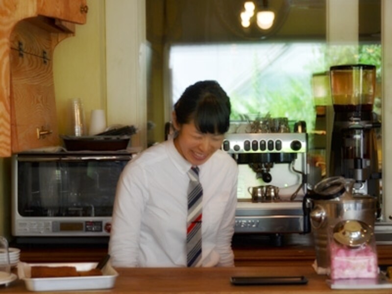 吉田ナツキさん。自宅ではハンドドリップ派。