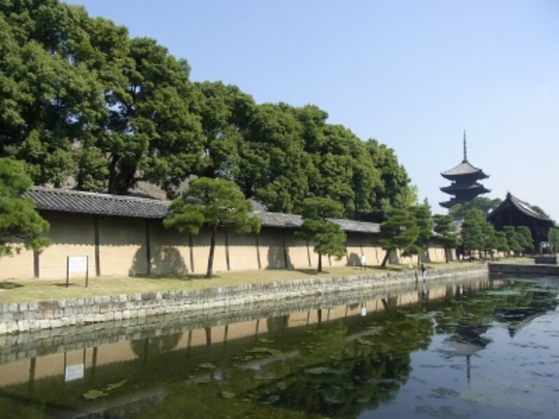 東寺、九条通。