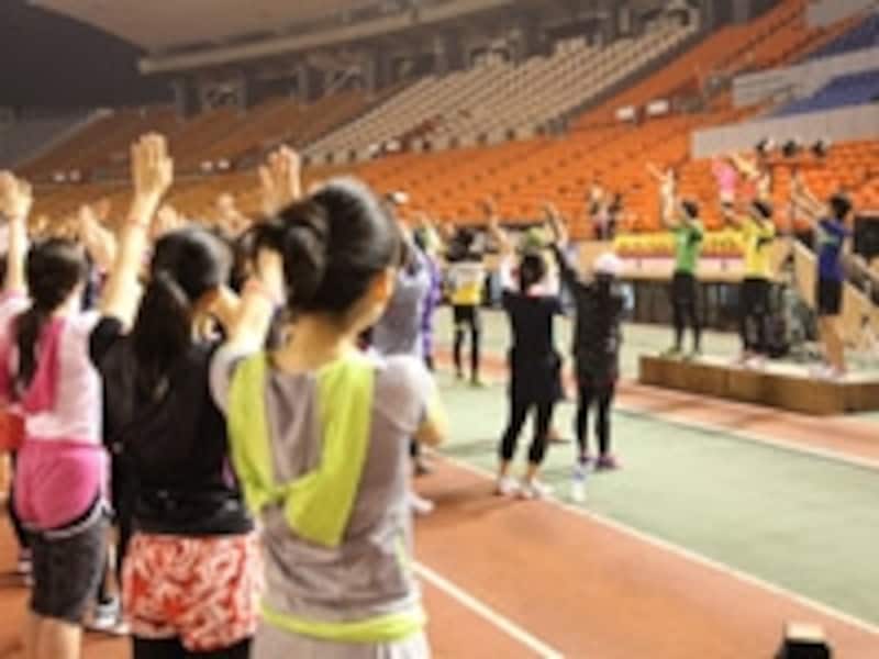 フラダンスが本日最難関のトレーニング？