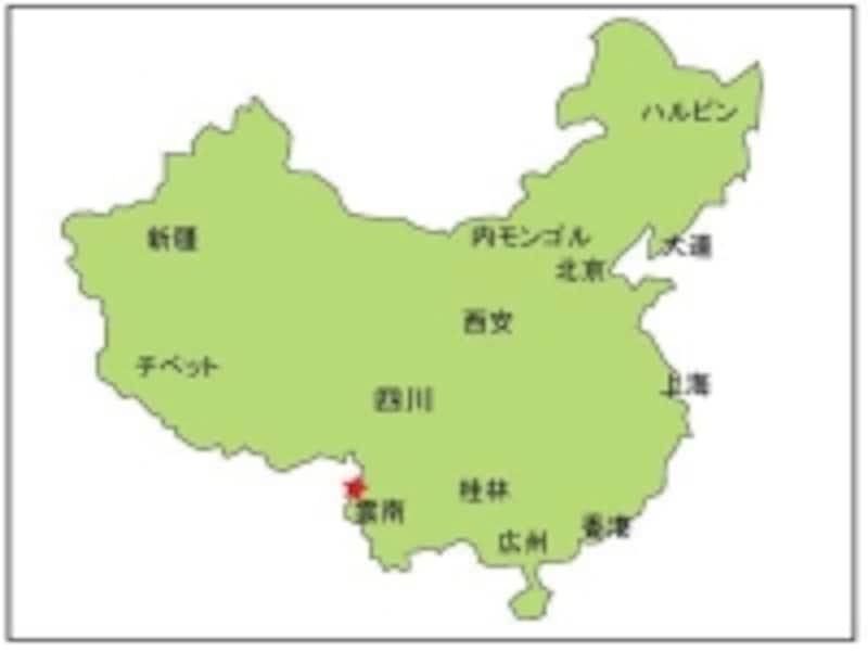 雲南地図