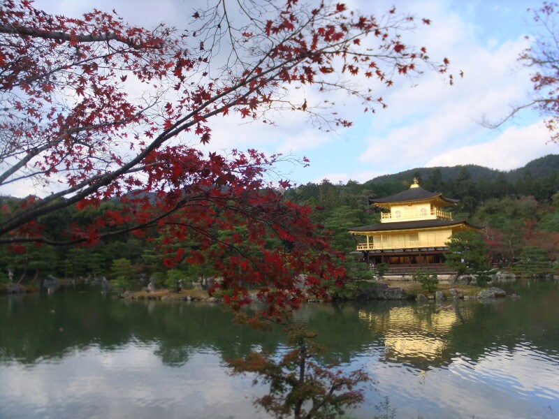 金閣寺(鹿苑寺金閣)の紅葉