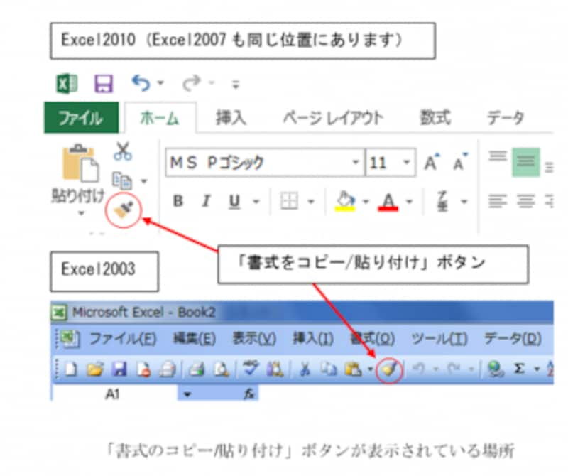 Excelでセルの書式だけコピー＆貼り付けする便利ワザ [エクセル（Excel 